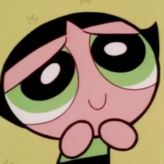 🍭 Buttercup The Powerpuff Girls dibujos animados, animado, superhéroe, verde, Bombón, Las Chicas Superpoderosas telegram sticker
