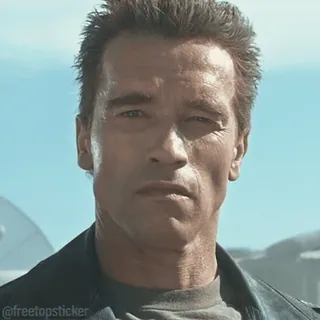 🔫 Terminator 아놀드 슈왈제네거, 터미네이터, SF, 액션, 영화, 사이보그 telegram sticker