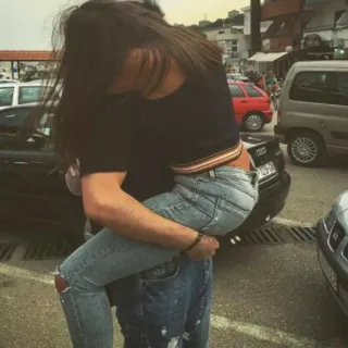 ❤ couple, étreinte, romance, amour, relation telegram sticker