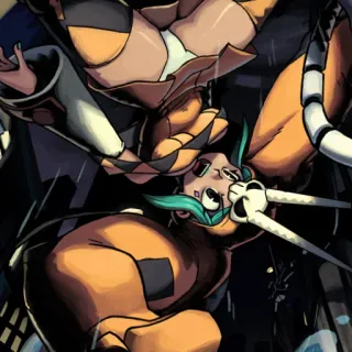 🏆 Ms. Fortune Skullgirls skullgirls, 애니메이션, 비디오 게임, 미스 포츈, 캐릭터 telegram sticker