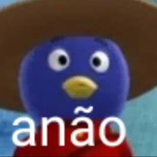 🔎 anão desenho animado, pinguim, chapéu telegram sticker