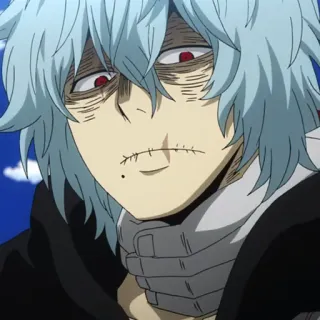 🎒 Tomura Shigaraki My Hero Academia anime, villain, character, My Hero Academia, Shigaraki, Tomura Shigaraki telegram sticker