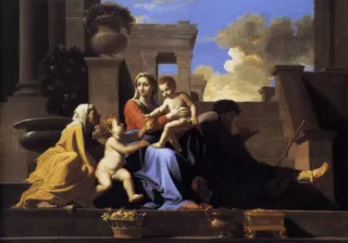 🌷 Gemälde, Kunst, Religiös, Mutter, Kind, Madonna mit Kind telegram sticker