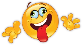 😜 emoji, funny, cartoon, playful, silly, tongue telegram sticker