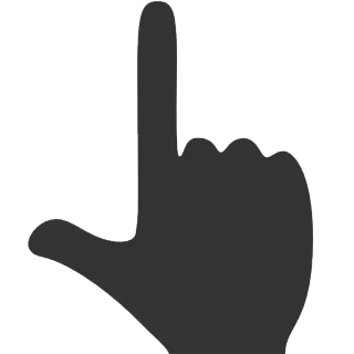 👆 hand, finger, gesture, pointing, direction telegram sticker