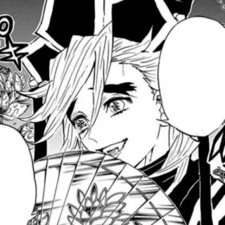 💖 Doma Demon Slayer anime, demon, fan, character, manga telegram sticker