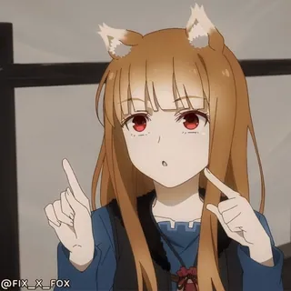 😀 Holo Spice and Wolf whatsapp sticker