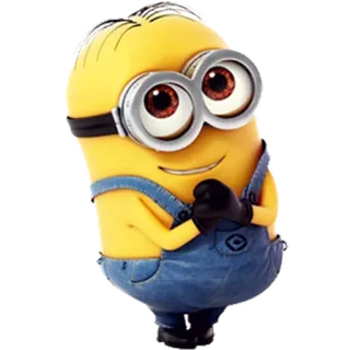 😎 Minion Minion, Cartoon, Personage, Geel telegram sticker