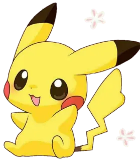 🌸 Pikachu Pokemon โปเกมอน, ปิกาจู, น่ารัก, สีเหลือง, อนิเมะ telegram sticker