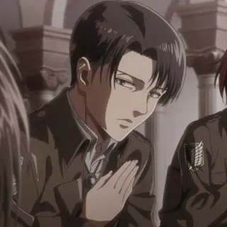 ☕️ Levi Ackerman Attack on Titan Anime, Levi Ackerman, Ataque a los Titanes, Manga, Personaje whatsapp sticker