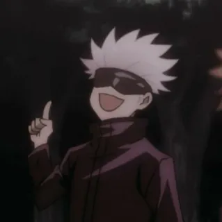 😉 Satoru Gojo Jujutsu Kaisen Anime, Jujutsu Kaisen, Satoru Gojo, Gojo, Postać, Naklejka telegram sticker