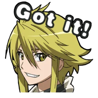 😁 Got it! anime, cartoon, agreement, approval, message telegram sticker