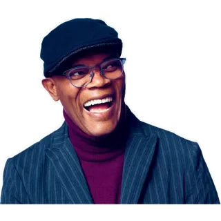 😃 Samuel L. Jackson 사무엘 L. 잭슨, 배우, 유명인, 인물 사진, 미소 whatsapp sticker