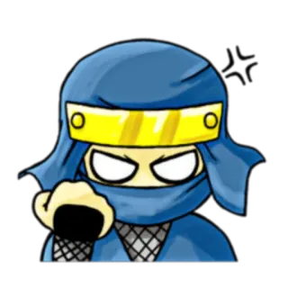 💢 Ninja, Dessin animé, Arts martiaux, Combattant, Anime, Manga telegram sticker
