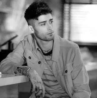 👑 Zayn Malik zayn malik, sänger, one direction, mann, porträt, promi telegram sticker