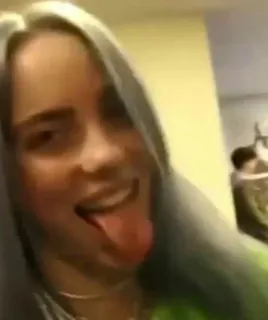 🤪 Billie Eilish นักร้อง, ศิลปิน, ดนตรี, คนดัง, ป๊อปสตาร์ telegram sticker