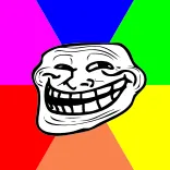 🌚 Trollface Trollface, Meme, Internet, Divertido, Broma, Cómic, Humor whatsapp sticker