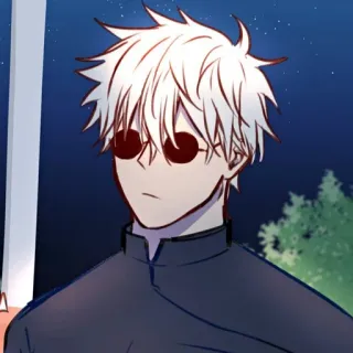 😐 Satoru Gojo Jujutsu Kaisen Anime, Manga, Postać, Satoru Gojo, Jujutsu Kaisen whatsapp sticker