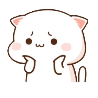 🐼 кот, милый, стикер, животное, мультик telegram sticker