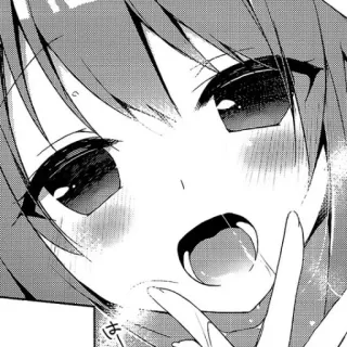 😍 Anime, Manga, Dessin animé, Fille, Rougir, Mignon telegram sticker