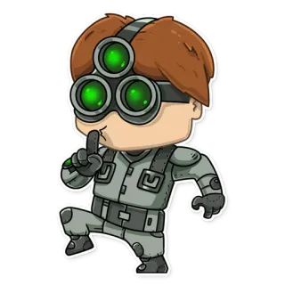 🤐 adesivo, desenho animado, personagem, espião, óculos, furtivo, silencioso, dedo telegram sticker