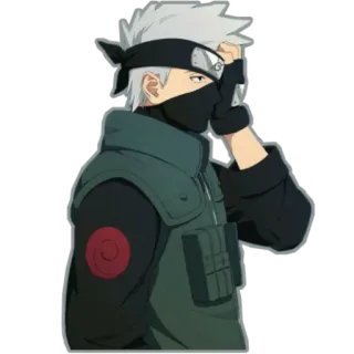 🤦‍♂ Kakashi Hatake Naruto 애니메이션, 만화, 닌자, 카카시, 나루토, 캐릭터 telegram sticker