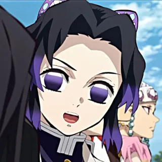 🤬 Shinobu Kocho Demon Slayer 애니메이션, 캐릭터, 코쵸 시노부, 귀멸의 칼날 telegram sticker
