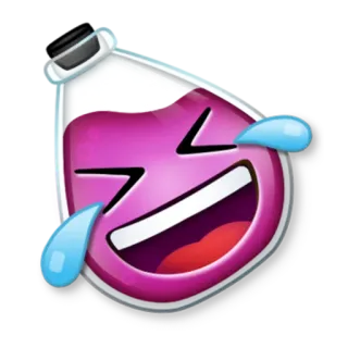 🤣 emoticon, emoji, laughing, potion, funny, sticker telegram sticker