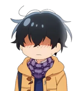 😊 Anime, Ragazzo, Carino, Arrossire telegram sticker