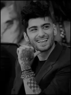 🔝 Zayn Malik ゼイン・マリク, 歌手, セレブ, タトゥー, ポートレート telegram sticker