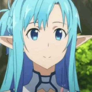 💞 Asuna Sword Art Online anime, Asuna, Sword Art Online, elf, cute, anime girl, video game whatsapp sticker