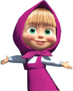 😆 Masha Masha and the Bear 만화, 아이, 소녀, 마샤, 애니메이션 telegram sticker