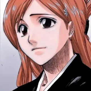 ☺️ Orihime Inoue Bleach Anime, Manga, Dziewczyna, Orihime Inoue, Bleach, Postać telegram sticker
