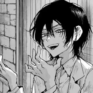 ⛓ Anime, Manga, Charakter, Lächeln, Illustration telegram sticker