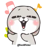 💃 animal, cute, cartoon, sticker, animated telegram sticker