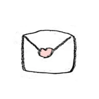 🎀 busta, lettera d'amore, cuore, lettera, posta, romantico telegram sticker