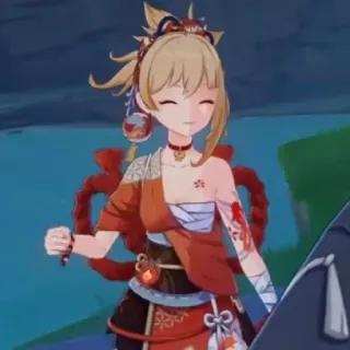🎆 Yoimiya Genshin Impact Anime, Videojuego, Personaje, Genshin Impact, Yoimiya whatsapp sticker