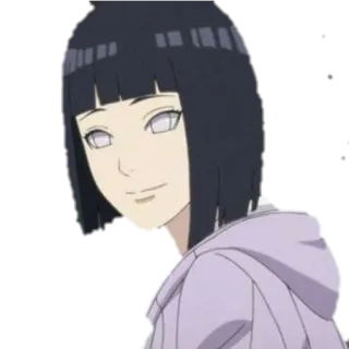 😏 Hinata Hyuga Naruto Anime, Kreskówka, Dziewczyna, Hinata, Naruto, Postać telegram sticker