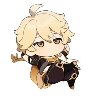 ✨ Aether Genshin Impact Anime, Spiel, Blond, Reisender, Aether telegram sticker