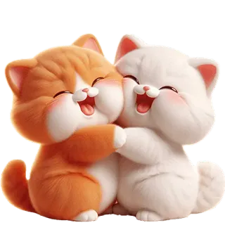 🤗 kucing, anak kucing, imut, peluk, kawaii, binatang, kartun telegram sticker