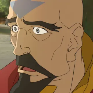 😨 Aang Avatar: The Last Airbender Avatar, Aang, Kreskówka, Nickelodeon telegram sticker