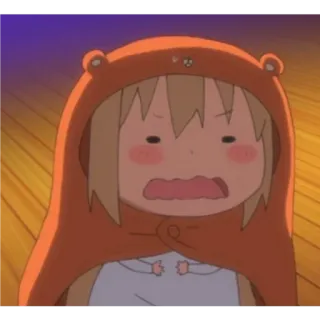 😨 anime, kartun, beruang, hoodie, malu, imut whatsapp sticker