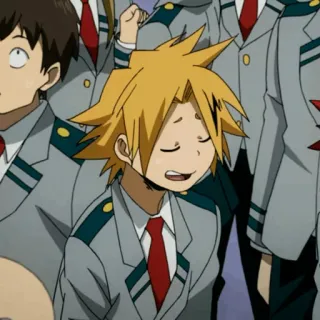 ⚡️ Denki Kaminari My Hero Academia Anime, Manga, My Hero Academia, Denki Kaminari, Personaje whatsapp sticker