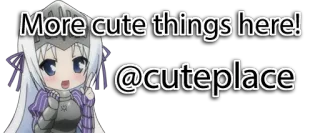 ‼ More cute things here!
@cuteplace lindo, anime, kawaii, personaje, chica, chibi telegram sticker