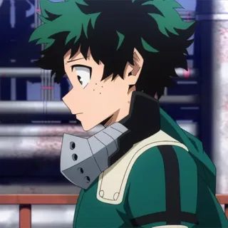 🥦 Izuku Midoriya My Hero Academia anime, manga, My Hero Academia, Izuku Midoriya, character, sticker telegram sticker