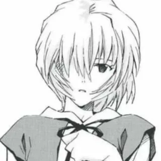 📓 Rei Ayanami Neon Genesis Evangelion Anime, Charakter, Rei Ayanami, Manga, Evangelion whatsapp sticker