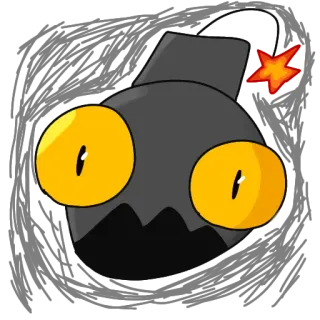 👿 bomba, dibujo animado, explosivo, peligroso, animado telegram sticker