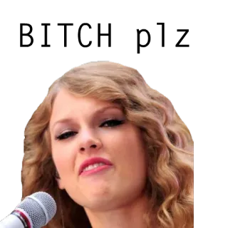 🖕 Taylor Swift Taylor Swift, chanteuse, microphone, célébrité, pop star, musicien telegram sticker