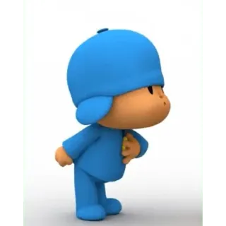 😀 Pocoyo Pocoyo, Kartun, Animasi, Karakter, Biru telegram sticker