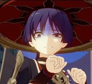 🤢 Scaramouche Genshin Impact アニメ, ゲーム, 原神, スカラマシュ telegram sticker